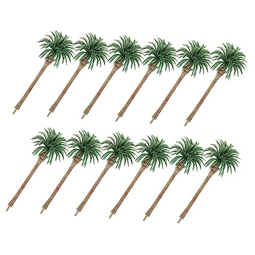 Artibetter 12 Stück Gefälschte Baumdekoration Kunstpflanze Mini-landschaftsdekor Baumschmuck Baummodell Simulation Miniaturanlage Künstlicher Baum Mikro-landschaftsschmuck Green Plastik von Artibetter