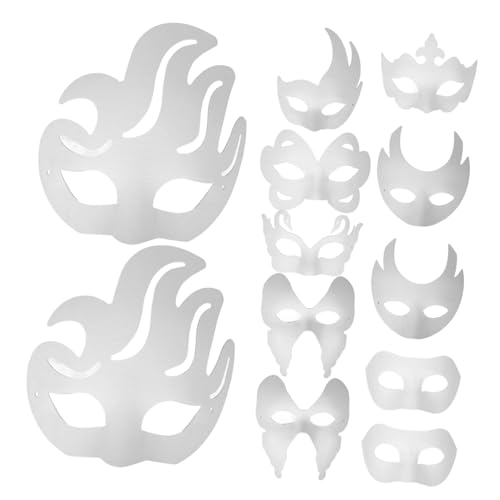 Artibetter 16 Stück Handgemachte Maske Kunsthandwerk Leere Masken Für Frauen Halloween Maskerademaske Maskerade Masken Maske Maskerade Maskerade-maske Gold Rave Schmucklos Kostüm Weiß Papier Artibetter 16 Stück Handgemachte Maske Kunsthandwerk Leere Masken Für Frauen Halloween Maskerademaske Maskerade Masken Maske Maskerade Maskerade-maske Gold Rave Schmucklos Kostüm Weiß Papier von Artibetter