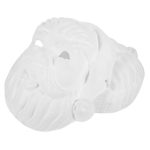 Artibetter 18 Stück Teiliges Weiße Papiermasken zum Bemalen DIY Weihnachtsmann Masken aus Pappmaschee Leichte Blanko Santa Claus Masken für Weihnachtsdeko Party Fasching und Artibetter 18 Stück Teiliges Weiße Papiermasken zum Bemalen DIY Weihnachtsmann Masken aus Pappmaschee Leichte Blanko Santa Claus Masken für Weihnachtsdeko Party Fasching und von Artibetter