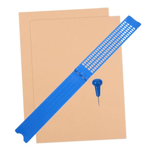 Artibetter 1Satz Braille Schreibtafel Mit Stift Stabile Und Wiederverwendbare Für Zeilen Und Kästchen Tragbar Und Benutzerfreundlich Für Braille Lernen von Artibetter