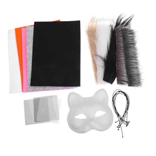 Artibetter 1Satz Katzenmasken Set mit Selbstklebendem Teiliges DIY Bastelset für Handbemalt für Halloween Cosplay und Maskerade für Bastelprojekte Artibetter 1Satz Katzenmasken Set mit Selbstklebendem Teiliges DIY Bastelset für Handbemalt für Halloween Cosplay und Maskerade für Bastelprojekte von Artibetter