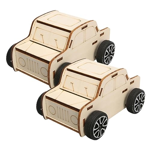 Artibetter 2 Stück DIY Holzspielzeugauto für Bastelprojekt Kreativität und Lernen Geeignet für Jungen und Mädchen Ab Jahren für Handwerkliche Aktivitäten und Experimente von Artibetter