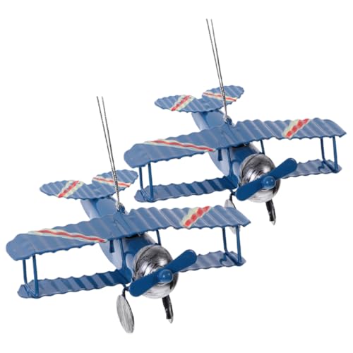 Artibetter 2 Stück Doppeldeckermodell Klein Gartendekoration Flugzeug Mini Flugzeuge Flugzeugmodell Modellflugzeug Vintage-Flugzeug- Desktop-Ebene Wohnkultur Eisen Blue Artibetter 2 Stück Doppeldeckermodell Klein Gartendekoration Flugzeug Mini Flugzeuge Flugzeugmodell Modellflugzeug Vintage-Flugzeug- Desktop-Ebene Wohnkultur Eisen Blue von Artibetter