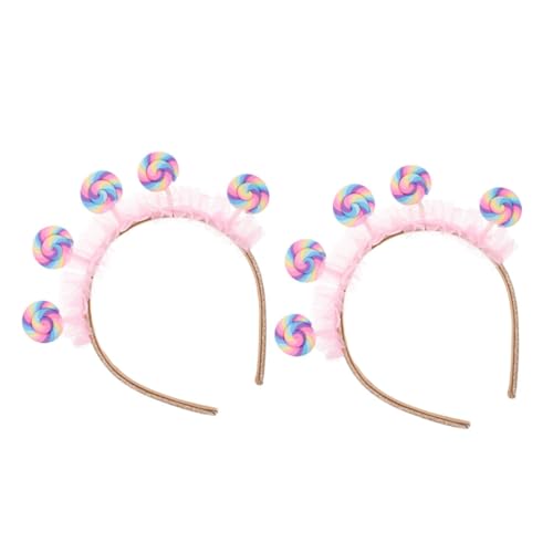 Artibetter 2 Stück Lutscher-stirnband Stirnband Lollipop Haarschmuck -cartoon-haarband Süßigkeiten Dünne Stirnbänder Kleinkind-haarband Kreative Haarreifen Süßes Haarband Plastik von Artibetter
