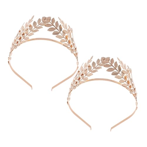 Artibetter 2 Stück Vintage Goldene Lorbeerkrone Haarreif Teilig Griechisches Haarschmuck Krone für Braut Hochzeit Boho Stil Vielseitig für Party und Karneval Artibetter 2 Stück Vintage Goldene Lorbeerkrone Haarreif Teilig Griechisches Haarschmuck Krone für Braut Hochzeit Boho Stil Vielseitig für Party und Karneval von Artibetter