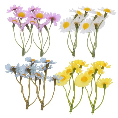 Artibetter 20 Stück Kunstblumen Gänseblümchen Kunstblumen Blumenstrauß Kunstblumenstrauß Künstliche Gänseblümchen Kunstblumen Für Die Vase Künstliche Wildblumen Kunstblumen von Artibetter