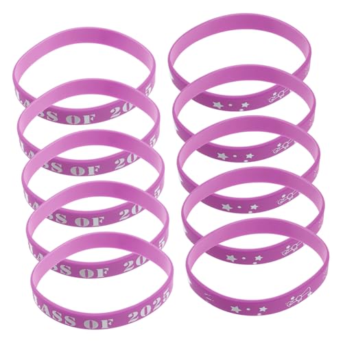 Artibetter 20 Stücke 2025 Thema Party Armbänder Armband Graduation Party Gefälligkeiten Für Gäste Silica Gel von Artibetter
