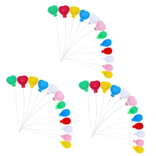 Artibetter 3 Sätze Mini Ballon Dekoration In Farbe Mini Ballons Party Für Ballon Dekorationen Cupcake Topper Cupcake Dekorationen Make It Mini Food Babyparty 12 Stück * 3 von Artibetter