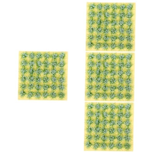 Artibetter 4 Blätter Graskorn Halskettenanhänger Tischdekoration aus Sand Modelle Pflanzendekor kleine Pflanzenbüschel Miniatur-Vegetationsgruppe getuftet künstliche Kunstrasen Plastik von Artibetter