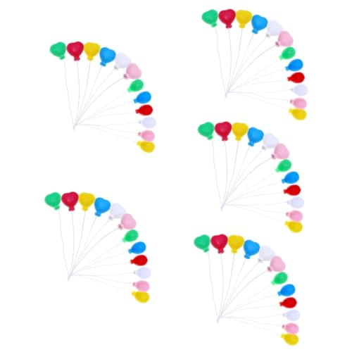 Artibetter 5 Sätze Mini Ballon Dekoration In Farbe Babyparty Ballons Ballon Dekorationen Party Für Cupcake Dekorationen Miniatur Make It Mini Food Cupcake 12 Stück * 5 von Artibetter