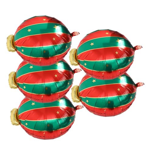 Artibetter 5 Stück Teiliges Aluminiumfolie Aufblasbare Deko Weihnachtsfeier Fotorequisiten Langlebig Leicht Tragbar Festliche Tisch Wanddekoration von Artibetter