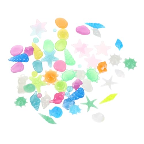 Artibetter 50 Stück Leuchtender Stein Dekorationen für Aquarien Aquarium leuchtende Felsen dekokiesel Dekorative Kieselsteine dekorative Blumentopfkiesel empfindliche Aquariensteine Fluorit von Artibetter