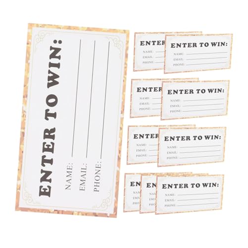 Artibetter 50 Stück Lotteriekarten Essenskarten Tombola-Tickets Tombola-ticketkarten Tombola-los Daumen Hoch Lotterielos-Spinner Tombola Für Tickets Dahn -Tickets Ticketautomat Golden Papier von Artibetter
