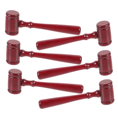 Artibetter 6 Stück Kleiner Richterhammer Aus Holz, Spielzeug Für Kinder, Rollenspiele, Halloween, Cosplay-Partys, Gerechtigkeitshammer Für Anwälte, Richter Und Auktionatoren, Zubehör Artibetter 6 Stück Kleiner Richterhammer Aus Holz, Spielzeug Für Kinder, Rollenspiele, Halloween, Cosplay-Partys, Gerechtigkeitshammer Für Anwälte, Richter Und Auktionatoren, Zubehör von Artibetter