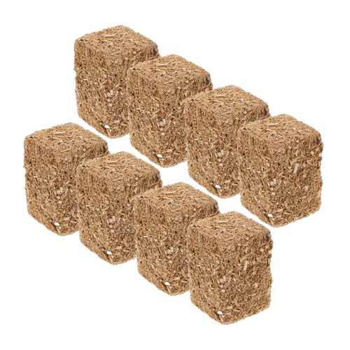 Artibetter 8 Stück Heuhaufen Modell Zubehör Heimdekoration Party Schmuck DIY Sandtisch Szene Schmuckballen Modell Garten Heuhaufen Dekorativer Heuhaufen Kleine Ballen von Artibetter
