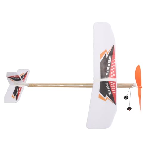 Artibetter DIY Gummiband Flugzeug Bausatz Einflügel Modell Segelflugzeug zum Zusammenbauen für Lernspielzeug Indoor Outdoor Handwerk Geduld von Artibetter