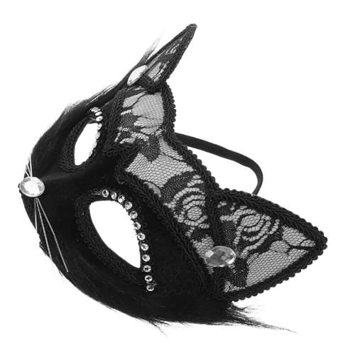 Artibetter Elegante Schwarze Spitzenkatzenmaske Für Halloween Karneval Und Maskeraden Handgefertigt Für Damen Und Herren Mit Feinen Details Für Jede Party Oder Cosplay-veranstaltung Artibetter Elegante Schwarze Spitzenkatzenmaske Für Halloween Karneval Und Maskeraden Handgefertigt Für Damen Und Herren Mit Feinen Details Für Jede Party Oder Cosplay-veranstaltung von Artibetter