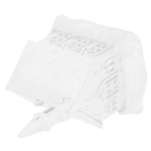 Artibetter Kleines Hausmodell Wohnkultur Süße Verzierung DIY Schmuck Für Bemalbare Ornamente Leere Verzierung Leere Ornamente Make-up-Ornament Ornament Handwerk Plastik Weiß von Artibetter