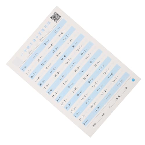 Artibetter Mathe-lernarbeitsbuch Papier Für Erste Klasse Mathe-übungsbuch Für Schüler Sommerarbeitsbuch Für Kindergarten Lernerziehung Mit Additions Und Subtraktionsübungen von Artibetter