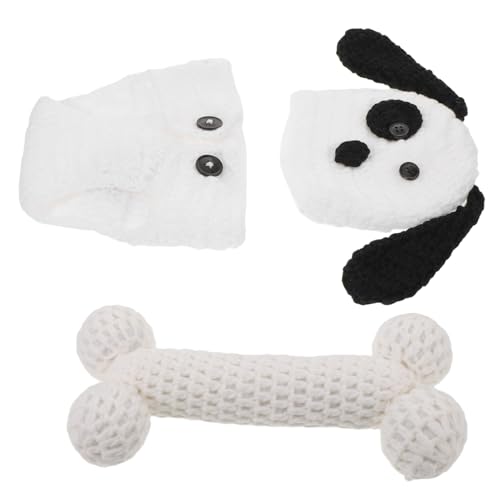 Artibetter Neugeborenen-fotokostüm Handgestrickt mit Häkel-hund Design Weiches Fotoshooting Outfit für Jungen und Mädchen Inklusive Mütze Shorts Knochen als Neugeborenen Requisiten Artibetter Neugeborenen-fotokostüm Handgestrickt mit Häkel-hund Design Weiches Fotoshooting Outfit für Jungen und Mädchen Inklusive Mütze Shorts Knochen als Neugeborenen Requisiten von Artibetter