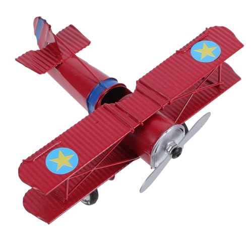 Artibetter Vintage Flugzeugmodell Metall Retro Biplane für Zuhause Stilvolle Fotorequisiten und Weihnachtsdekoration Rotes Design Artibetter Vintage Flugzeugmodell Metall Retro Biplane für Zuhause Stilvolle Fotorequisiten und Weihnachtsdekoration Rotes Design von Artibetter