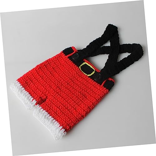 Artibetter Weihnachtskostüm Set aus Gewebtem Warmem Material für Junge Mädchen Monate Weiche Hautfreundliche Kleidung mit Hose und Mütze für Festliche Fotoshootings und Weihnachtsfeiern von Artibetter