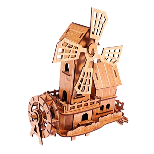 Artibetter Zartes Spielzeug Zusammenbauen Handwerk Vorhanden Beige Desktop Kreatives Pädagogisches Holzmodell Layout DIY von Artibetter