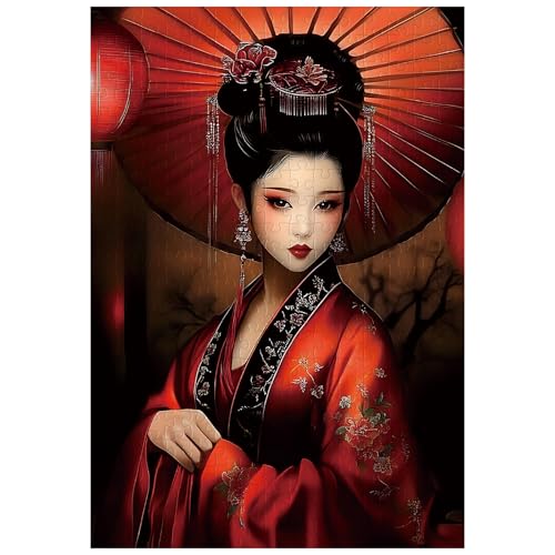 Tolles Puzzle für Erwachsene, 300 Teile, Geisha-Mädchen-Puzzles für Erwachsene, Spielzeug, Geschenk, Familiendekoration, Kinderpuzzles von Artinhand