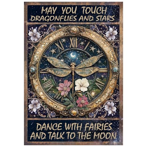 Tolles Puzzle für Erwachsene, 300 Teile, Mögen Sie Libellen und Sterne berühren mit Feen tanzen und mit dem Mond sprechen, Puzzles für Erwachsene, Spielzeug, Geschenk, Familiendekoration, Kinderpuzzle von Artinhand