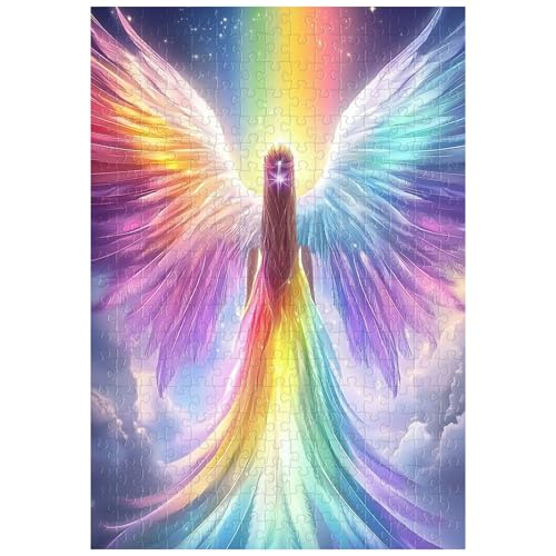 Tolles Puzzle für Erwachsene, 300 Teile, Regenbogen-Engel-Puzzles für Erwachsene, Spielzeug, Geschenk, Familiendekoration, Kinderpuzzles von Artinhand