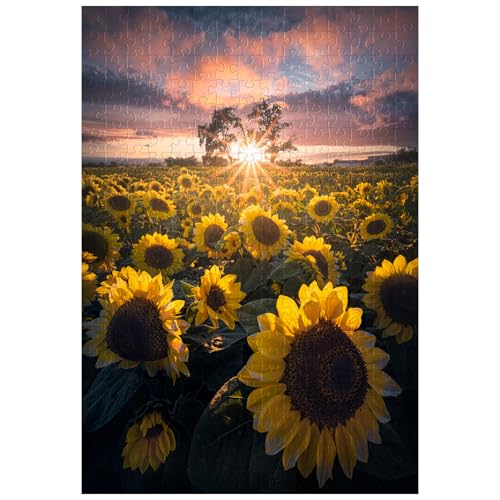 Tolles Puzzle für Erwachsene, 300 Teile, Sonnenblumen, Feldpuzzles für Erwachsene, Spielzeug, Geschenk, Familiendekoration, Kinderpuzzle von Artinhand