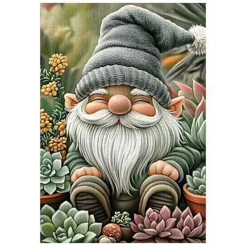 Tolles Puzzle für Erwachsene, 300 Teile, Zwerg, Sukkulenten, Puzzles für Erwachsene, Spielzeug, Geschenk, Familiendekoration, Kinderpuzzles von Artinhand