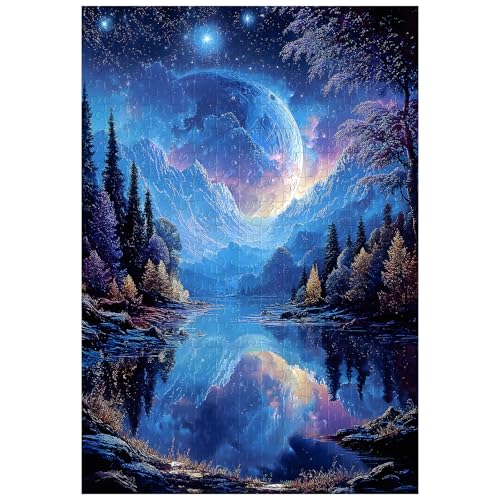 Tolles Puzzle für Erwachsene, 300 Teile, verträumte Mondnacht, Puzzles für Erwachsene, Spielzeug, Geschenk, Familiendekoration, Kinderpuzzle Tolles Puzzle für Erwachsene, 300 Teile, verträumte Mondnacht, Puzzles für Erwachsene, Spielzeug, Geschenk, Familiendekoration, Kinderpuzzle von Artinhand