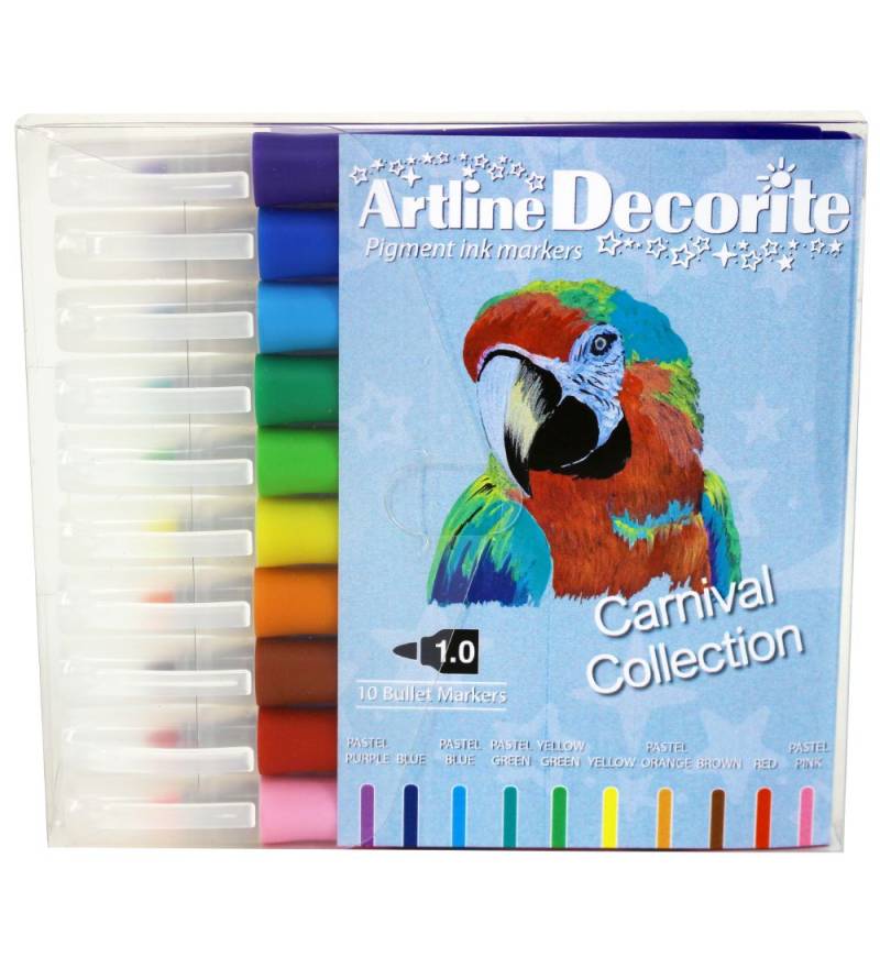 Artline Filzstifte - Decorite - 10 st. - Karneval - Artline - One Size - Filzstifte Artline Filzstifte - Decorite - 10 st. - Karneval - Artline - One Size - Filzstifte von Artline