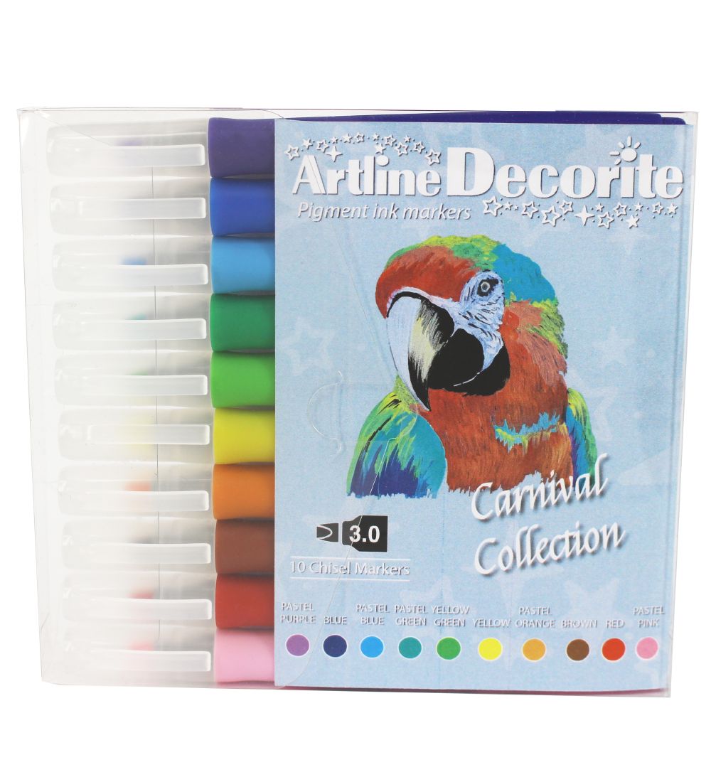 Artline Filzstifte - Decorite Flat - 10 st. - Karneval - Artline - One Size - Filzstifte Artline Filzstifte - Decorite Flat - 10 st. - Karneval - Artline - One Size - Filzstifte von Artline