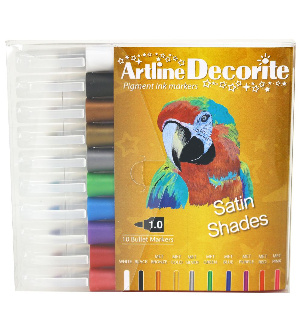 Artline Tuschen - Decorite - 10 st. - Satin - Artline - One Size - Filzstifte Artline Tuschen - Decorite - 10 st. - Satin - Artline - One Size - Filzstifte von Artline