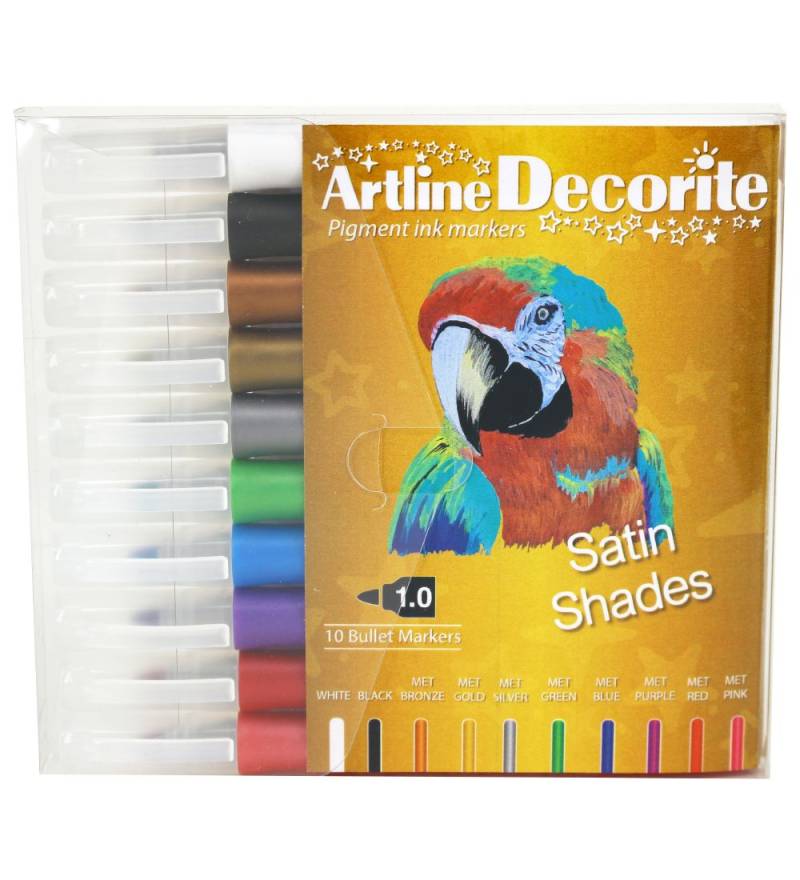 Artline Tuschen - Decorite - 10 st. - Satin - Artline - One Size - Filzstifte Artline Tuschen - Decorite - 10 st. - Satin - Artline - One Size - Filzstifte von Artline