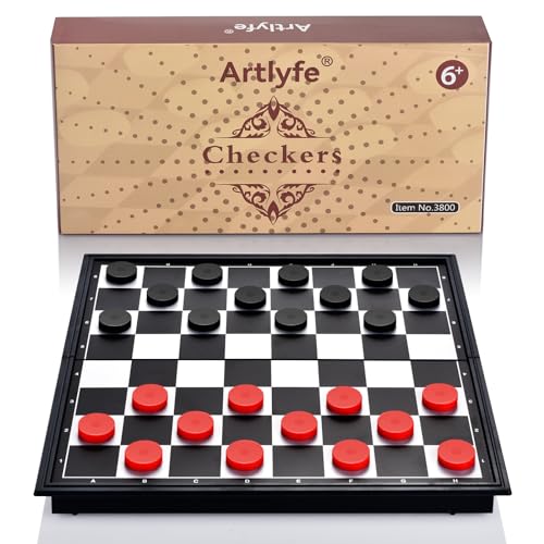 Artlyfe Dame Spiel,Hochwertiges Magnetisches Dame, Tragbares und Faltbares Schachbrett - Schachspiel für Kinder, Erwachsene, Party und Reisen Artlyfe Dame Spiel,Hochwertiges Magnetisches Dame, Tragbares und Faltbares Schachbrett - Schachspiel für Kinder, Erwachsene, Party und Reisen von Artlyfe