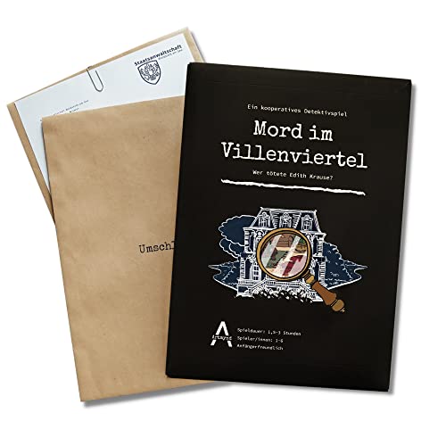 Artmynd Krimispiel – Mord im Villenviertel – Fall 1, Escape Room Game, Erwachsene & Kinder ab 14, Anfängerfreundlich, 1-6 Spieler, Tatort Spiel Erlebnis! Artmynd Krimispiel – Mord im Villenviertel – Fall 1, Escape Room Game, Erwachsene & Kinder ab 14, Anfängerfreundlich, 1-6 Spieler, Tatort Spiel Erlebnis! von Artmynd