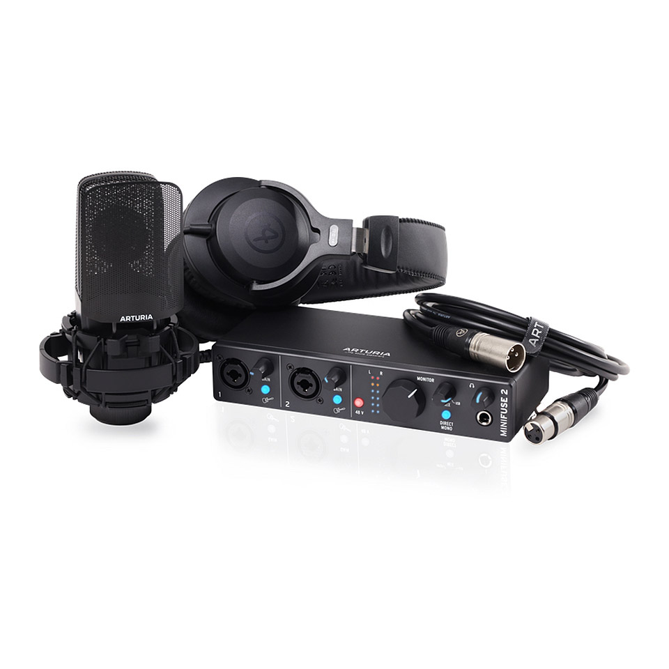 Arturia MiniFuse Recording Pack Black Audio Interface von Arturia