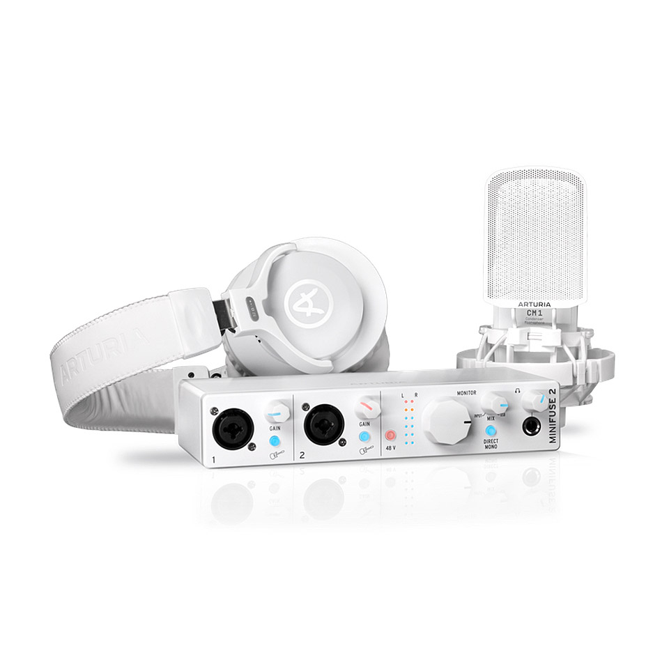 Arturia MiniFuse Recording Pack White Audio Interface Arturia MiniFuse Recording Pack White Audio Interface von Arturia