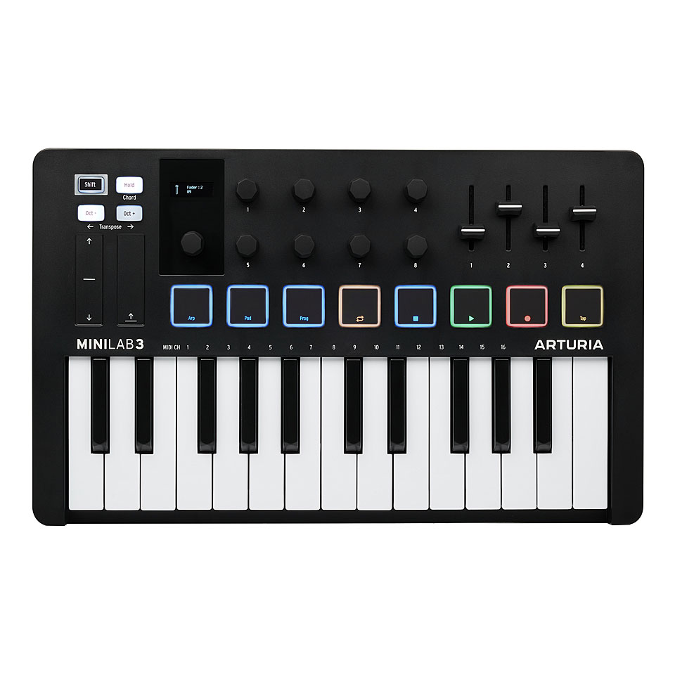Arturia MiniLab 3 Black Masterkeyboard Arturia MiniLab 3 Black Masterkeyboard von Arturia