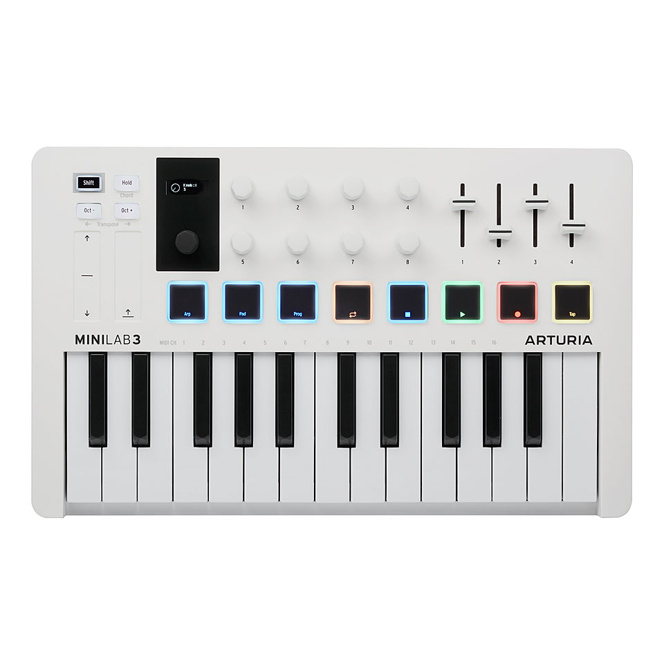 Arturia MiniLab 3 White Masterkeyboard Arturia MiniLab 3 White Masterkeyboard von Arturia