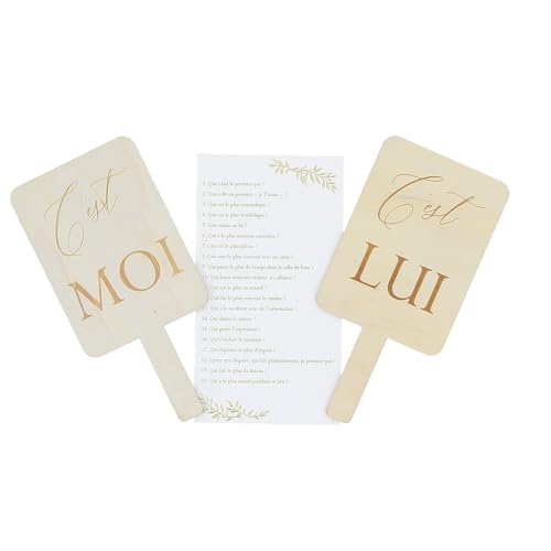 Générique – Hochzeitsspiel "Elle Lui Jolis Bors" Pancartes Holz Générique – Hochzeitsspiel "Elle Lui Jolis Bors" Pancartes Holz von Artyfêtes