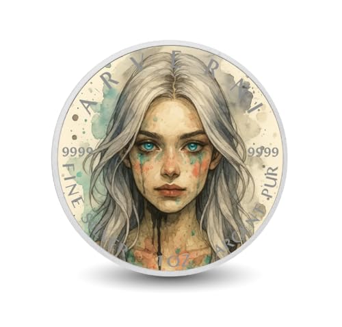 Arverni Mint Echo of Ice The Winterborn Seraph 1oz 9999 Silver Coloured Coin Arverni Mint Echo of Ice The Winterborn Seraph 1oz 9999 Silver Coloured Coin von Arverni Mint