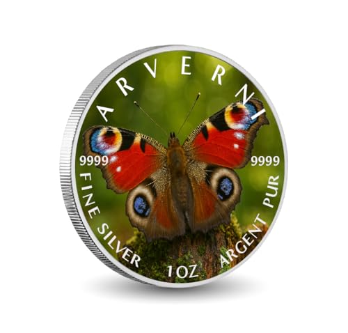 Arverni Mint Eyes of The Forest 1oz Fine Silver Coloured Coin von Arverni Mint