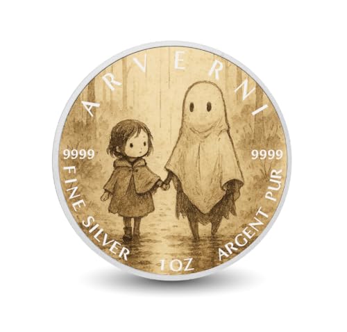 Arverni Mint Ghostly Stroll - Whispers of Kindness Coloured 1oz Fine Silver Coin Arverni Mint Ghostly Stroll - Whispers of Kindness Coloured 1oz Fine Silver Coin von Arverni Mint