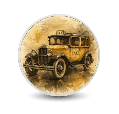 Arverni Mint Golden Hail A Vintage Taxi 1oz 9999 Silver Coloured Coin von Arverni Mint