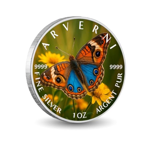 Arverni Mint Jewel of The Meadow 1oz Fine Silver Coloured Coin von Arverni Mint