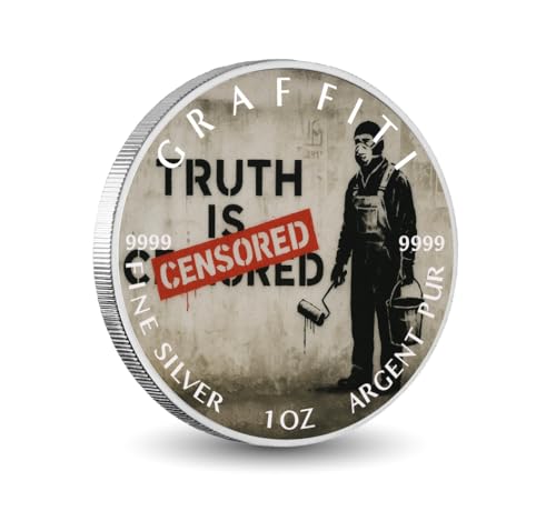 Arverni Mint Muted Voices The Censorship Series 1oz Fine Silver Coloured Coin Arverni Mint Muted Voices The Censorship Series 1oz Fine Silver Coloured Coin von Arverni Mint